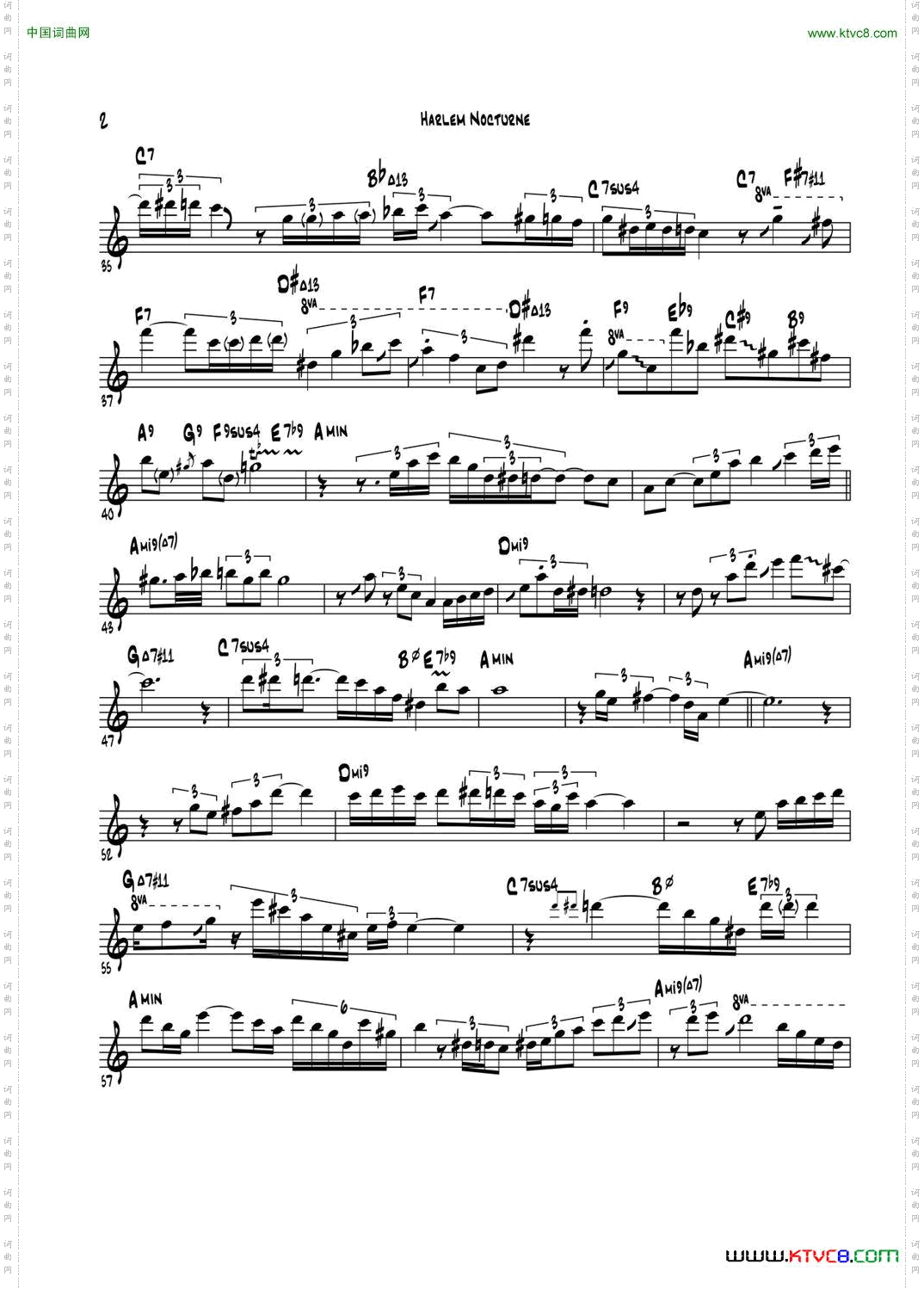 HarlemNocturne次中音萨克斯_Harlem Nocturne次中音萨克斯