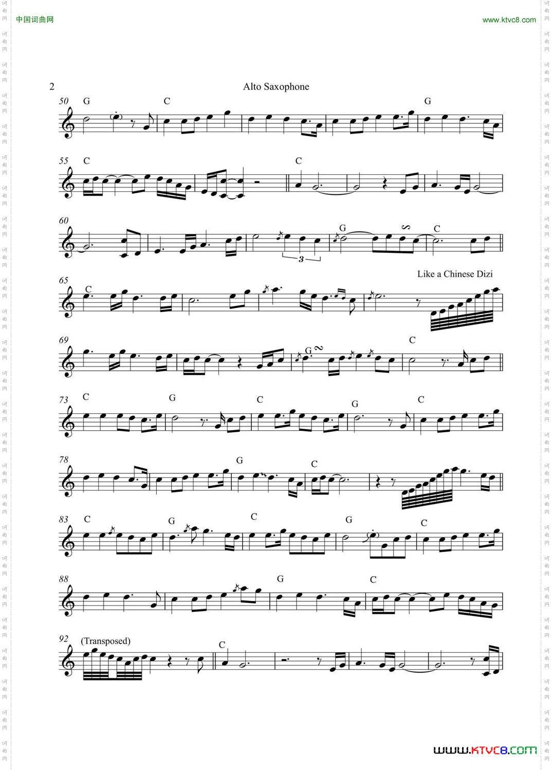 JasmineFlower中音萨克斯_Jasmine Flower中音萨克斯