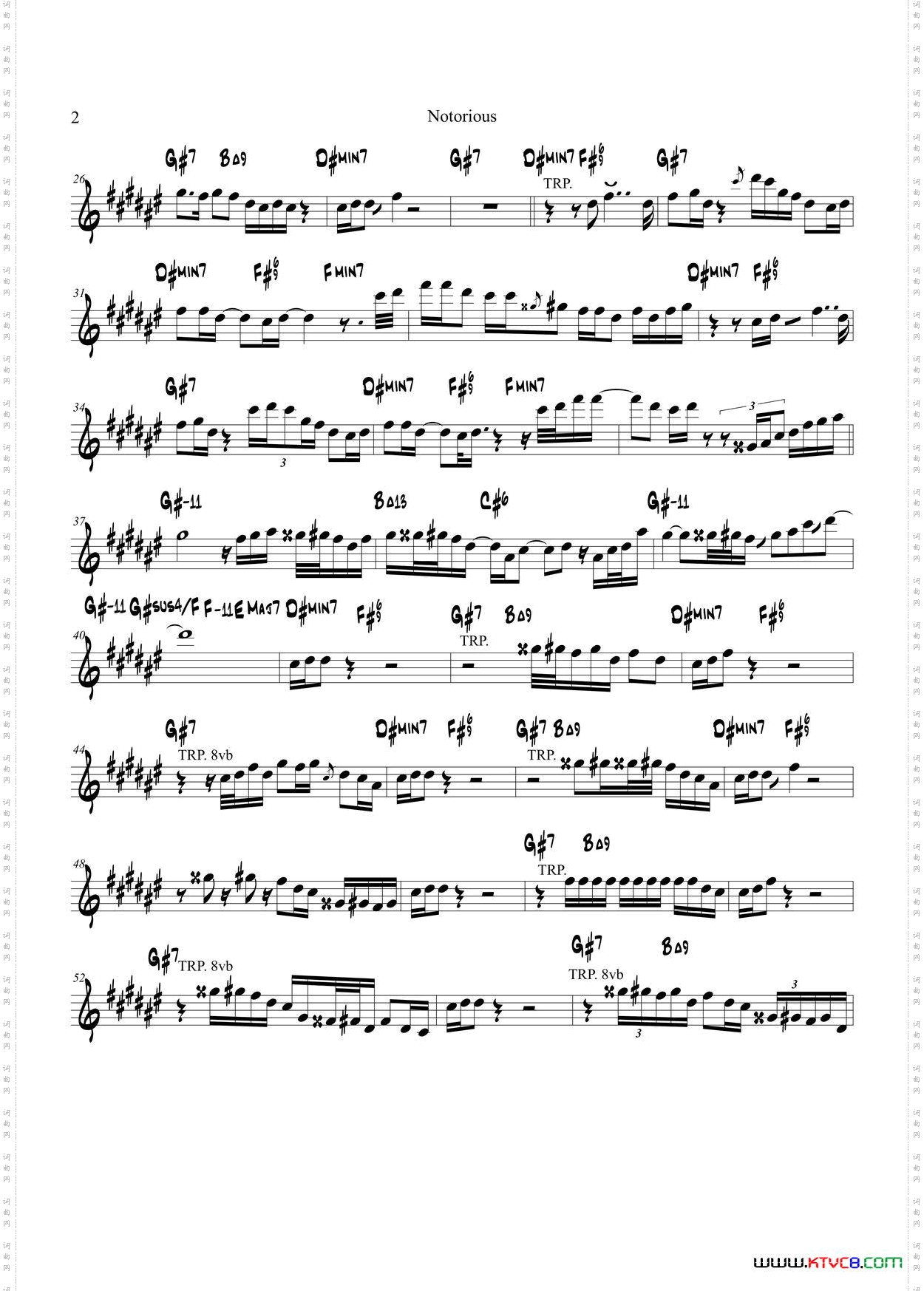 Notorious次中音萨克斯