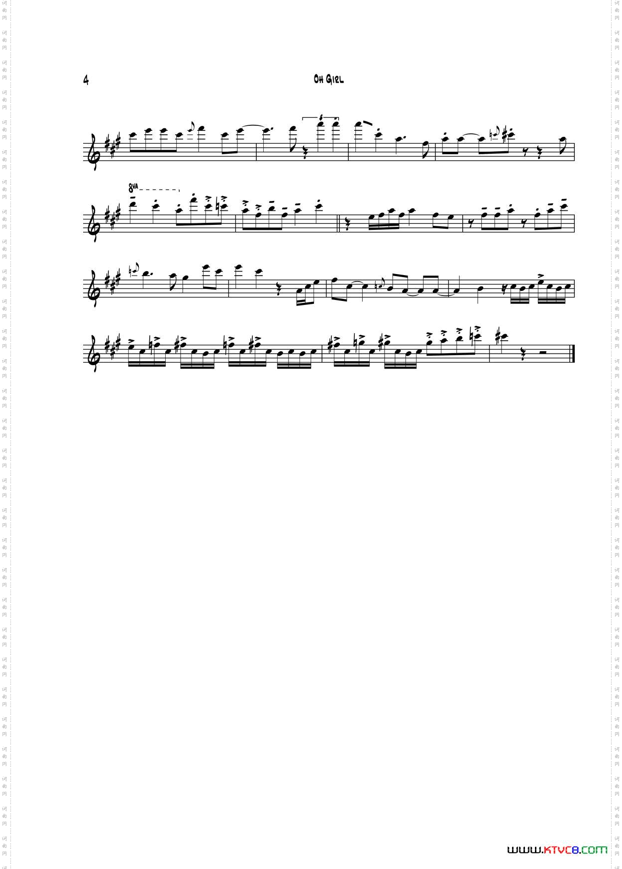 OhGirl中音萨克斯_Oh Girl中音萨克斯