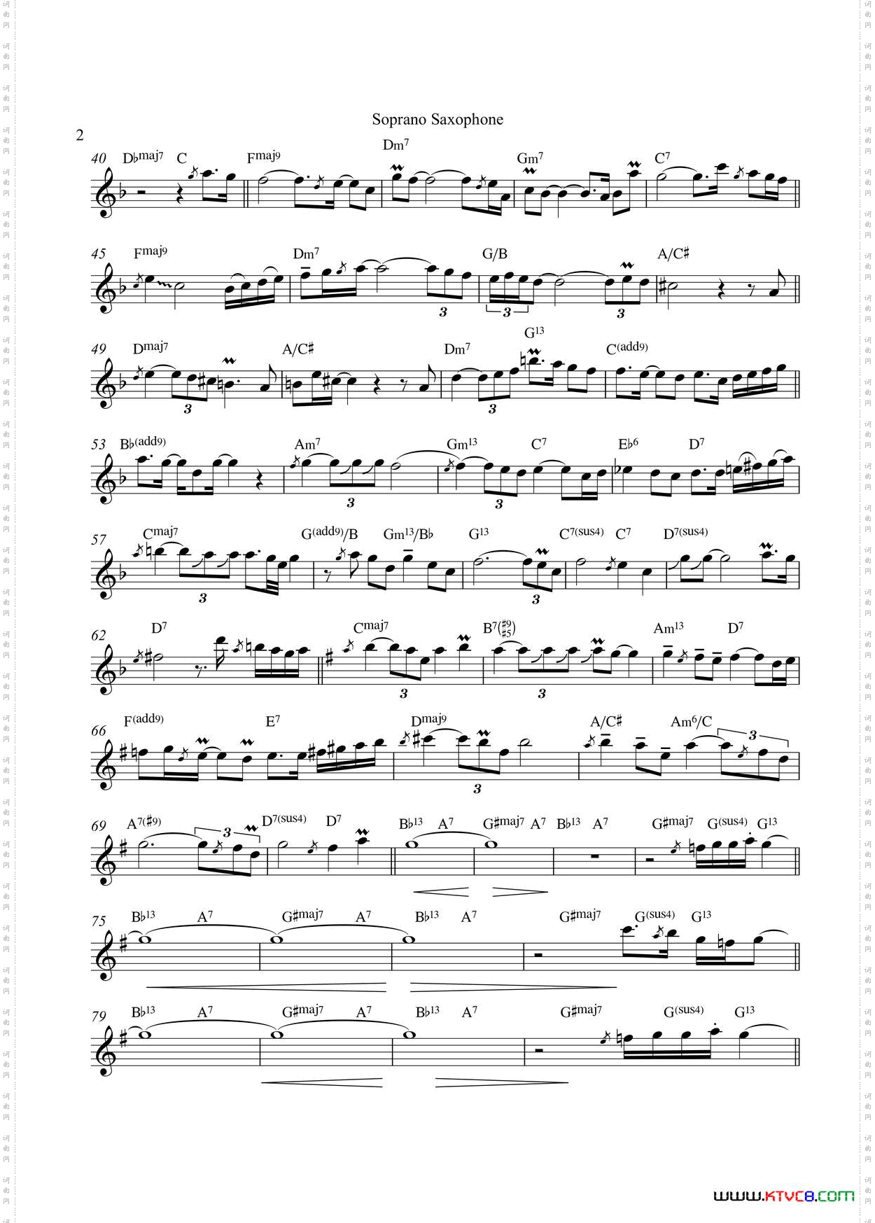 Overjoyed高音萨克斯