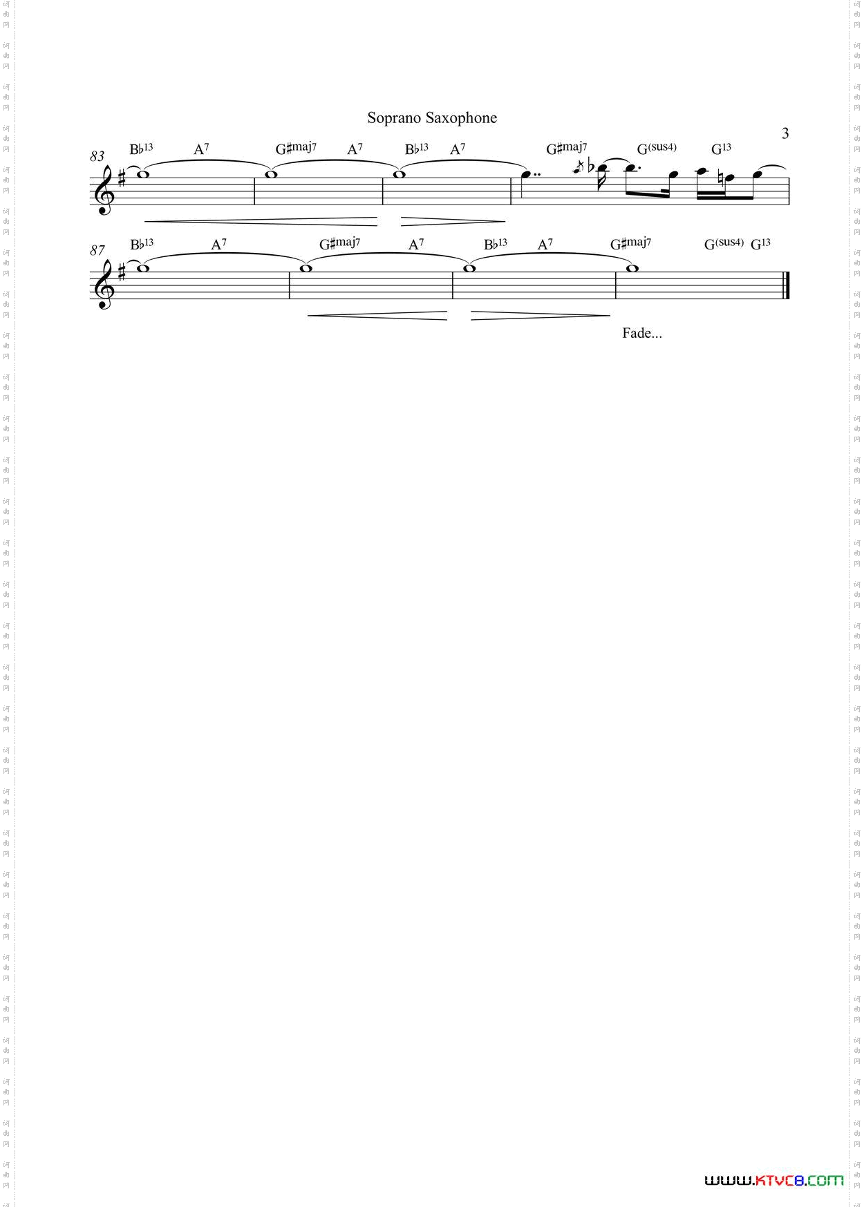 Overjoyed高音萨克斯