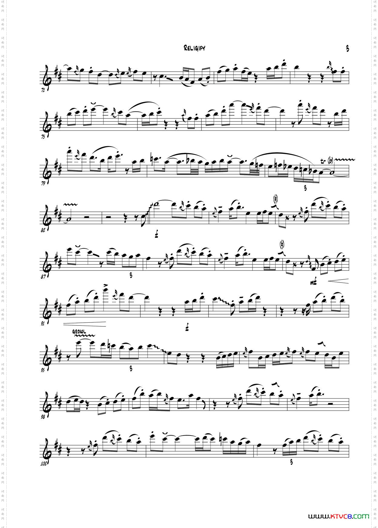 Religify次中音萨克斯