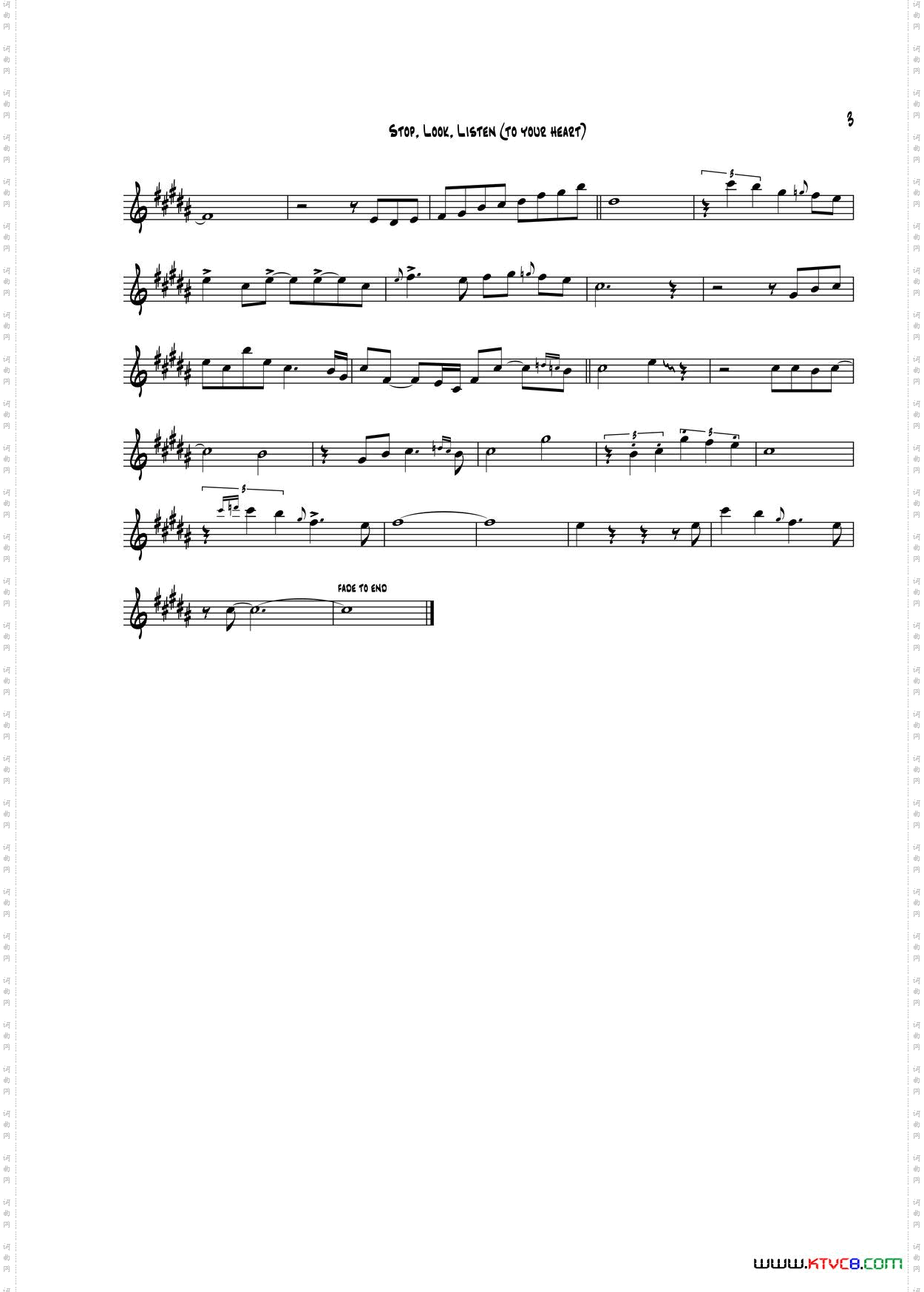 StopLookListen次中音萨克斯_Stop Look Listen次中音萨克斯