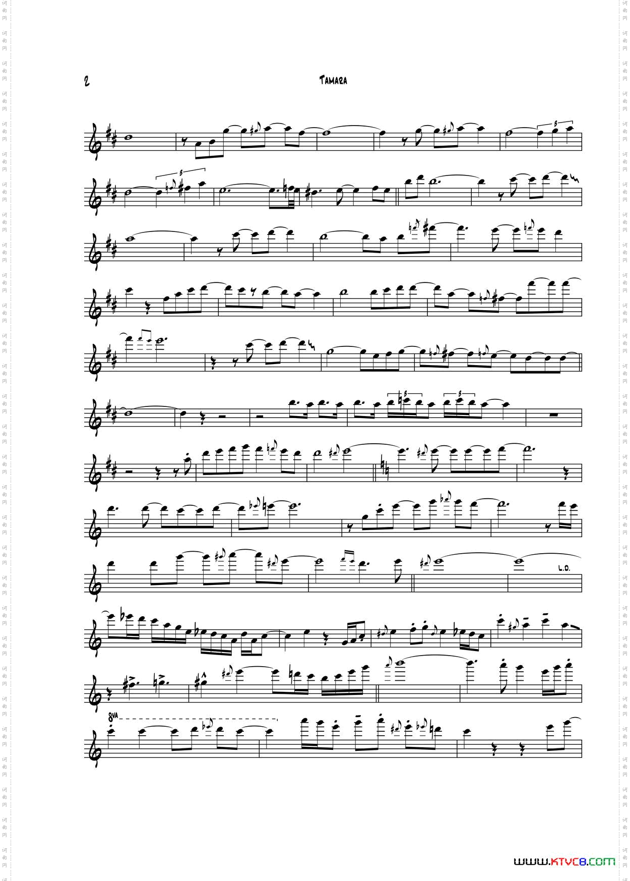 Tamara次中音萨克斯