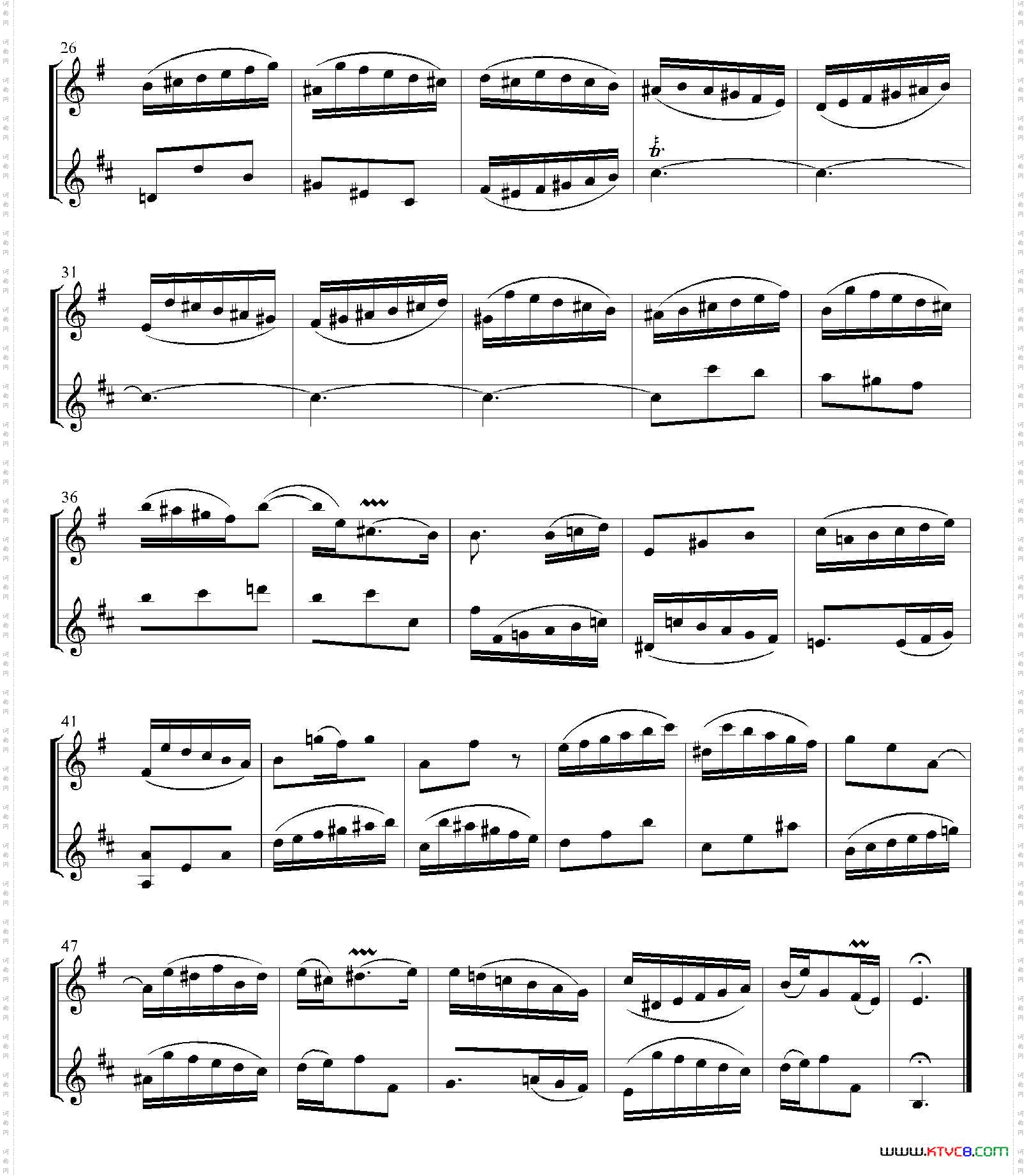 Inventions巴赫15首创意曲二重奏—4_Inventions 巴赫15首创意曲二重奏—4