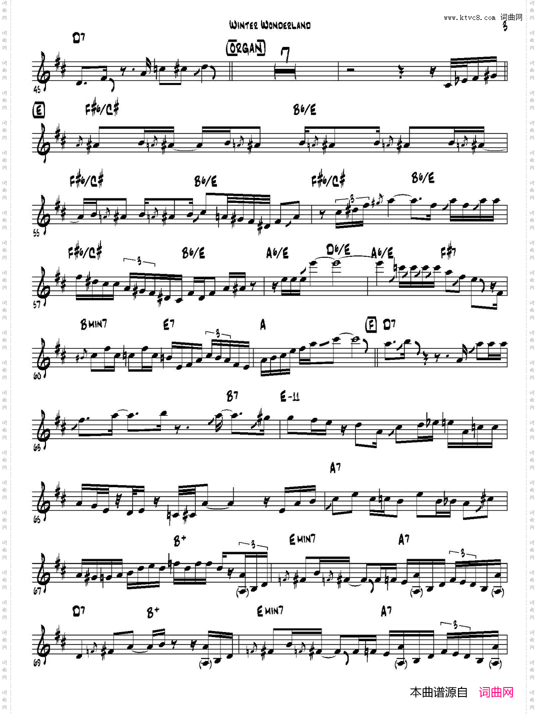 WinterWonderla-nd高音萨克斯_Winter Wonderla-nd高音萨克斯