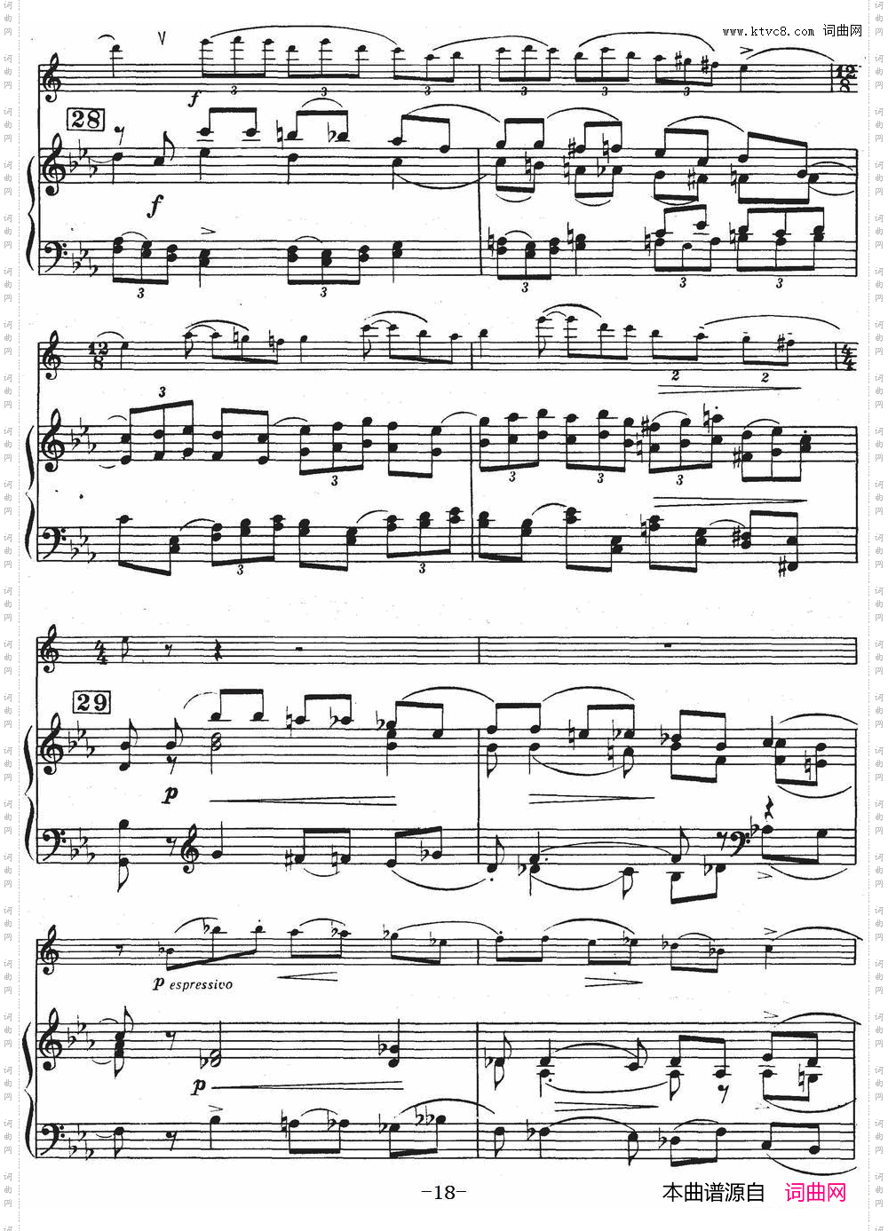 Glazunov Op·109格拉组诺夫协奏曲Op·109_ 萨克斯+钢琴伴奏 