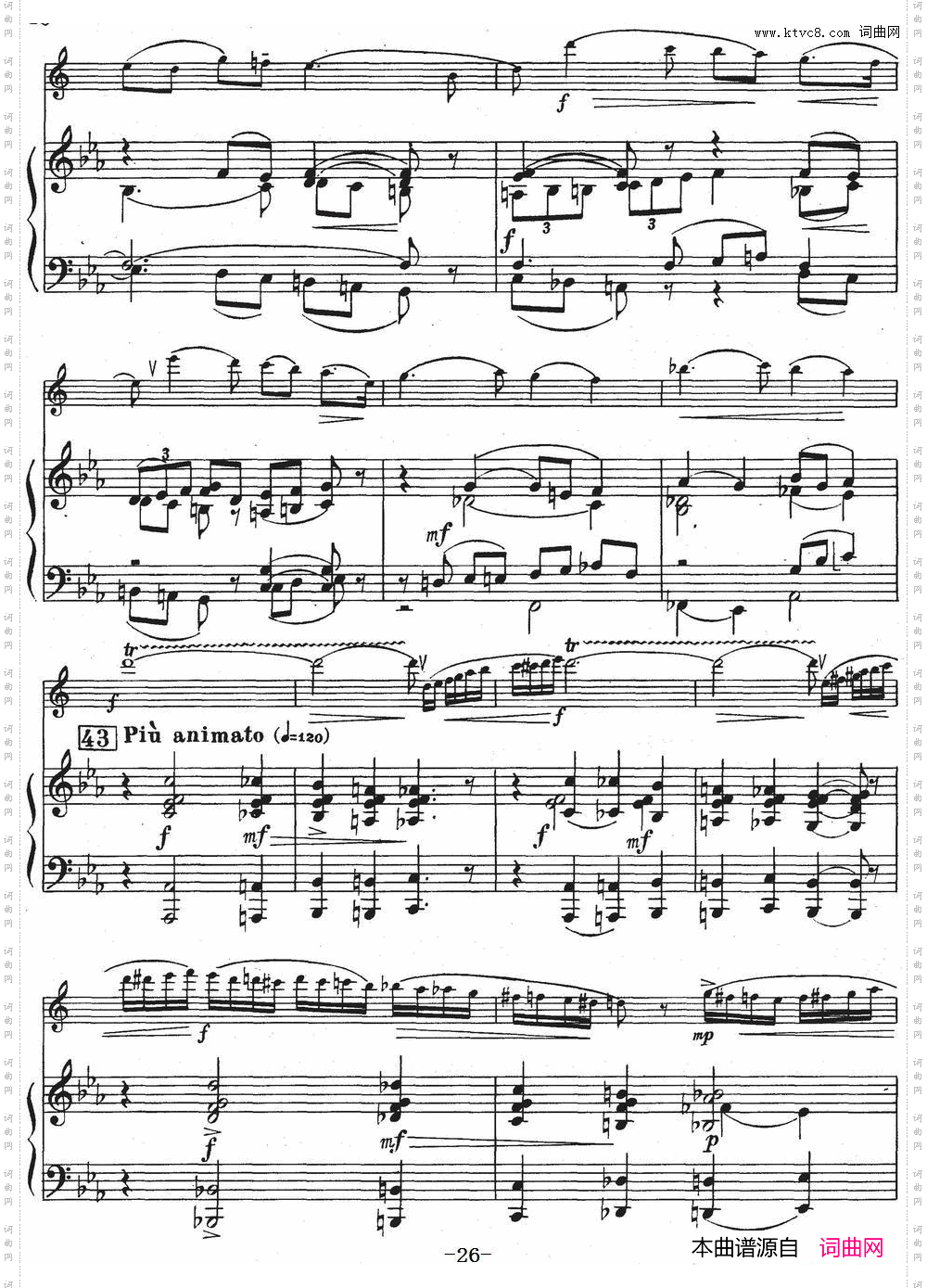 Glazunov Op·109格拉组诺夫协奏曲Op·109_ 萨克斯+钢琴伴奏 