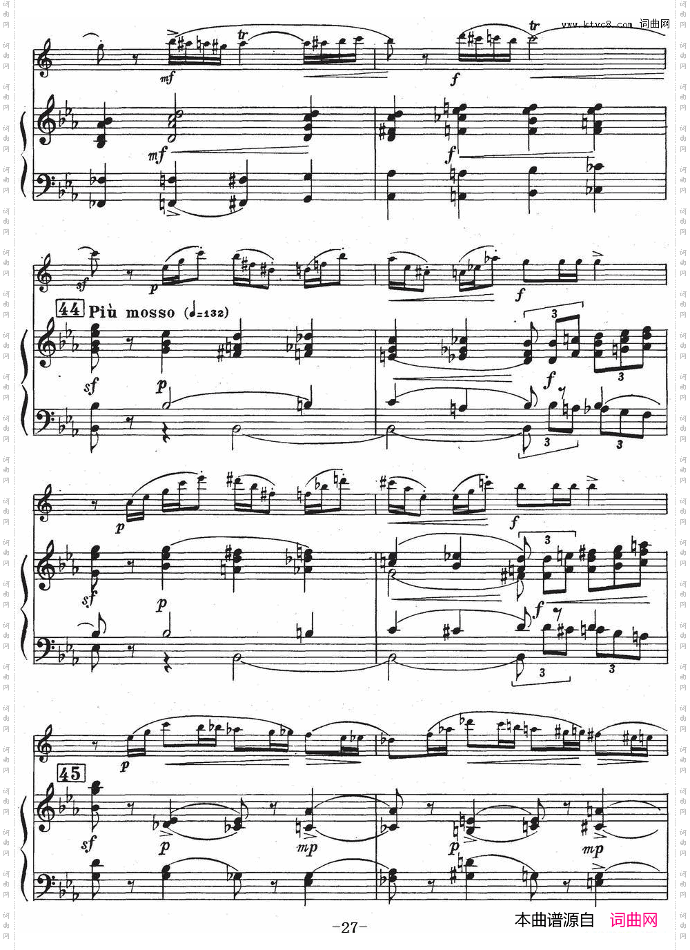 Glazunov Op·109格拉组诺夫协奏曲Op·109_ 萨克斯+钢琴伴奏 