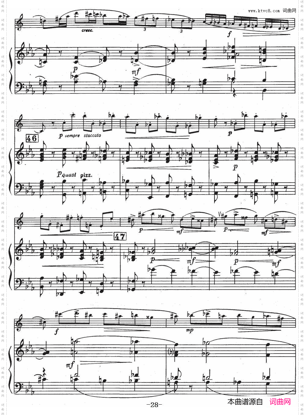 Glazunov Op·109格拉组诺夫协奏曲Op·109_ 萨克斯+钢琴伴奏 