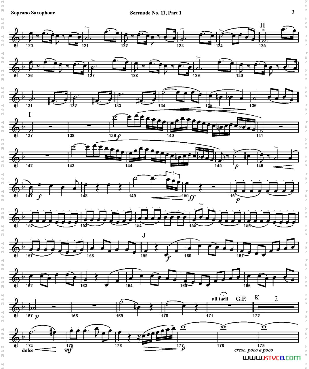SERENADENo·11inEb,K·375Part1四重奏·高音萨克斯分谱_SERENADE No·11 in Eb,K·375 Part 1四重奏·高音萨克斯分谱