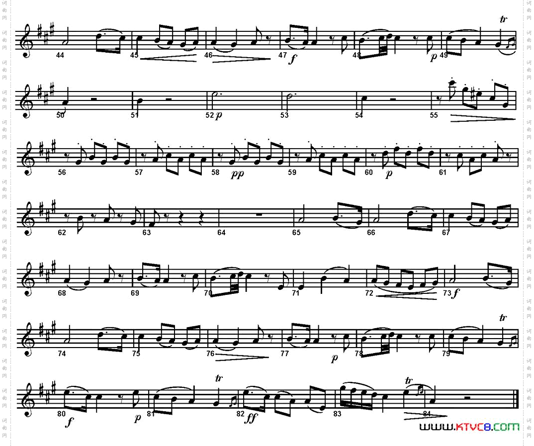 SINFONIAPart2·Andante四重奏·中音萨克斯分谱_SINFONIA Part 2· Andante四重奏·中音萨克斯分谱