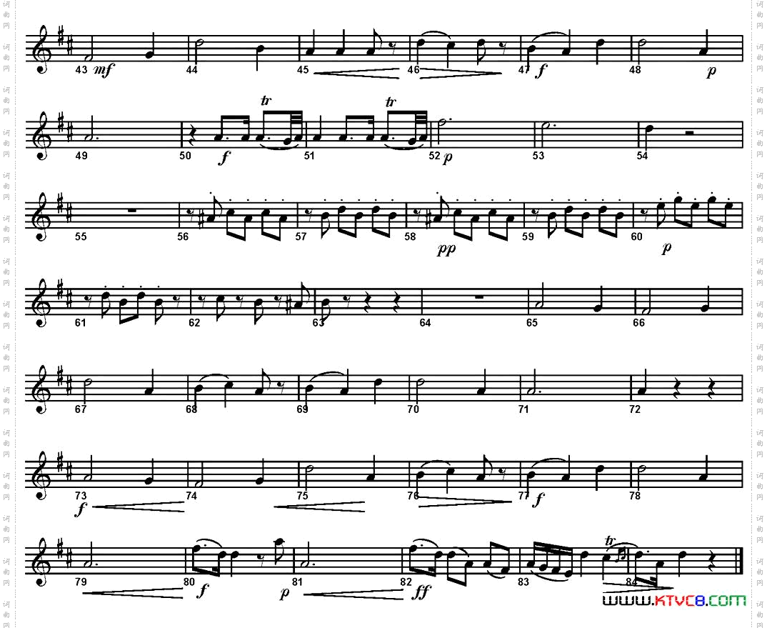 SINFONIAPart2·Andante四重奏·次中音萨克斯分谱_SINFONIA Part 2· Andante四重奏·次中音萨克斯分谱