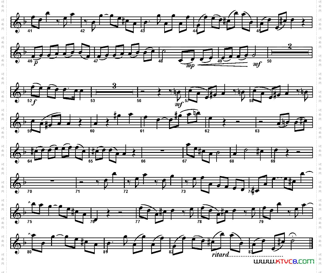 IndenangenehmenBuschen四重奏·高音萨克斯分谱_In den angenehmen Buschen四重奏·高音萨克斯分谱