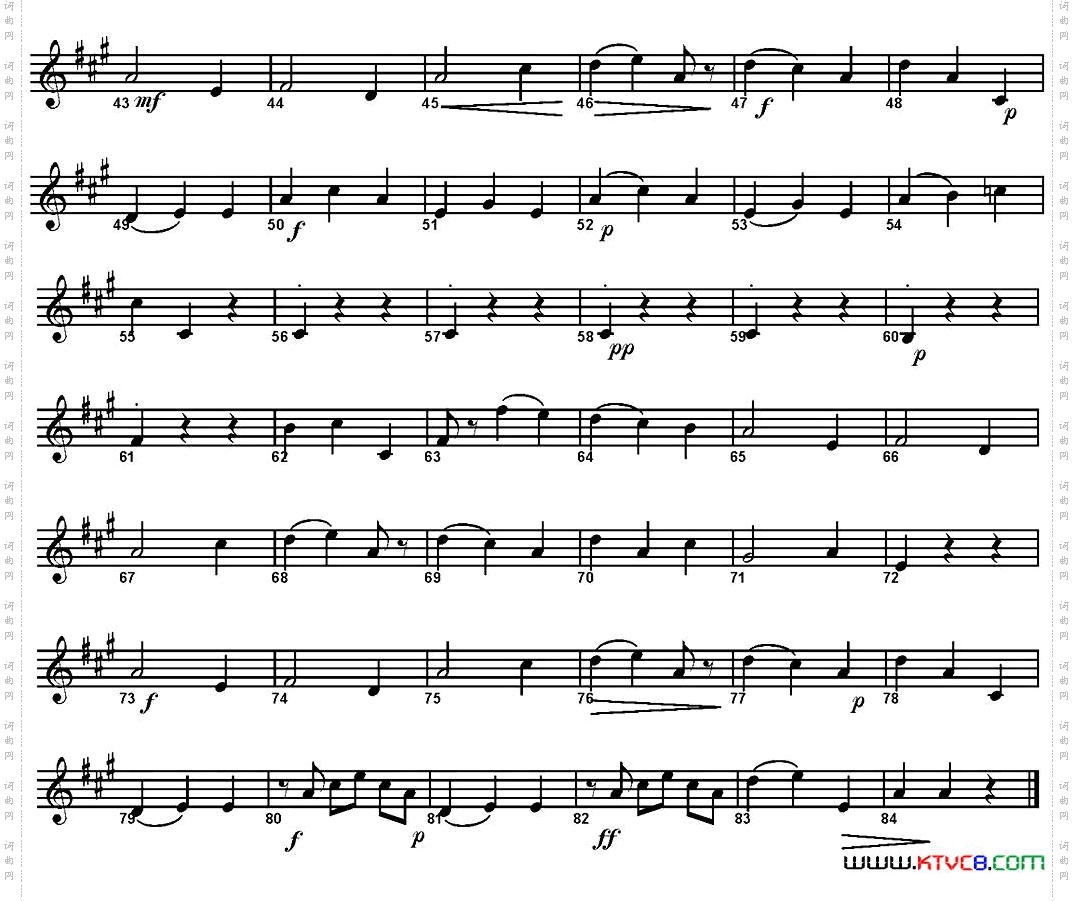 SINFONIAPart2·Andante四重奏·上低音萨克斯分谱_SINFONIA Part 2· Andante四重奏·上低音萨克斯分谱