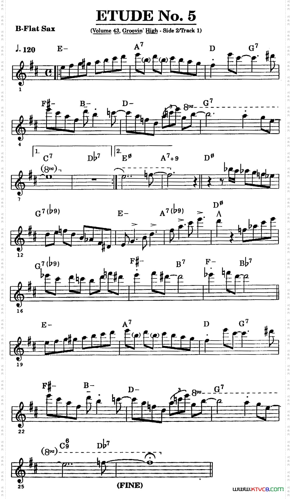 爵士乐超吹练习曲五