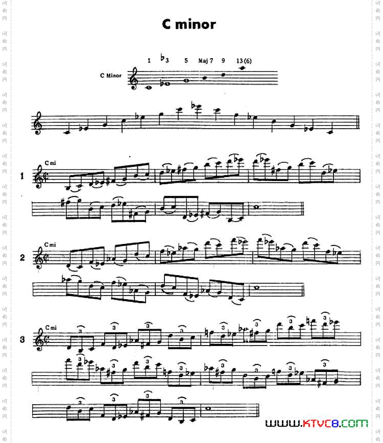 jazz经典分解和声练习