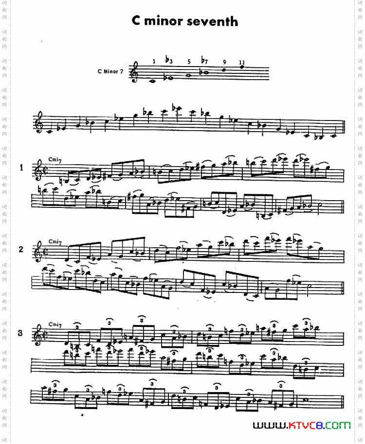 jazz经典分解和声练习
