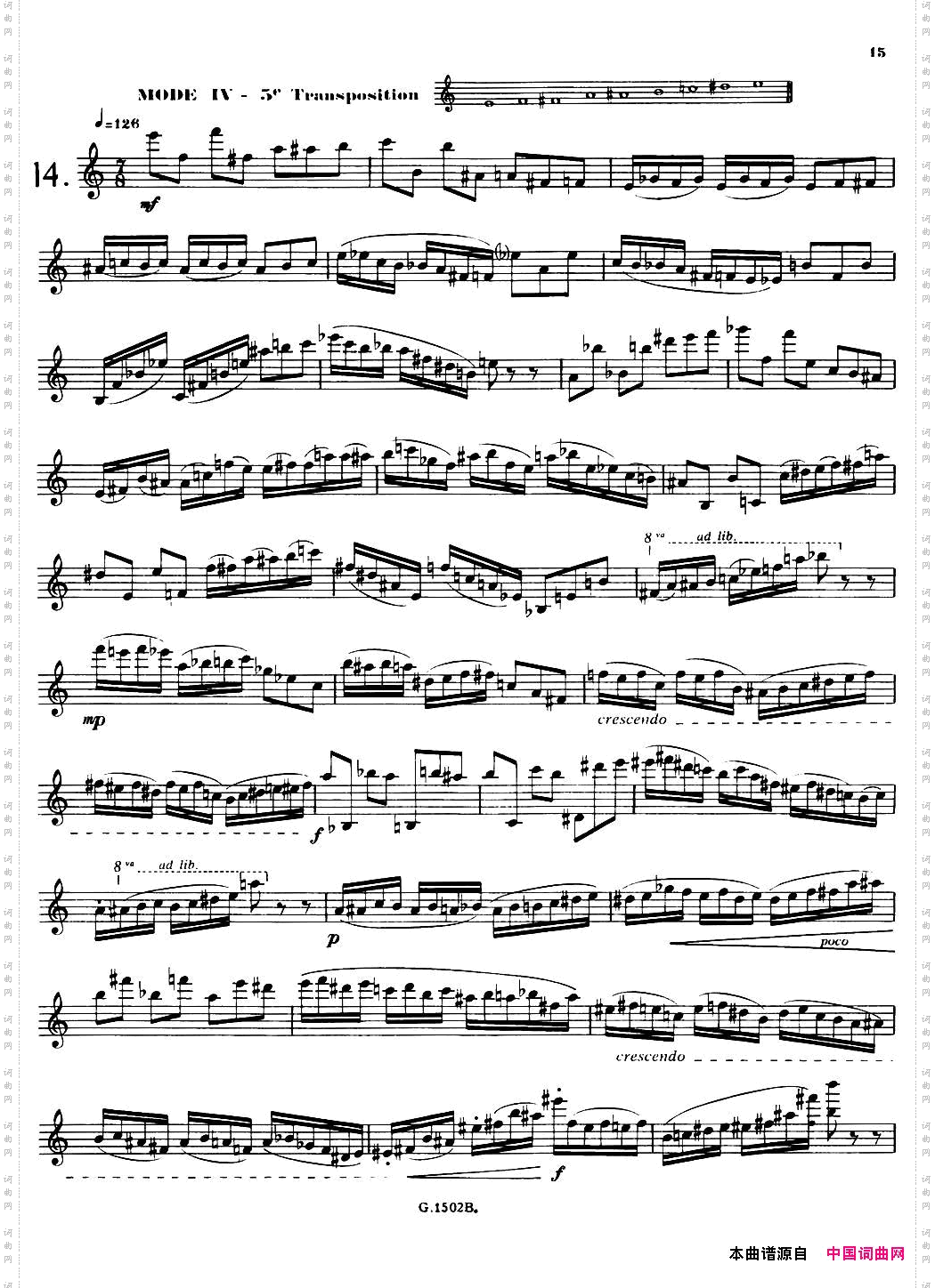拉库尔萨克斯管练习曲28首11—15