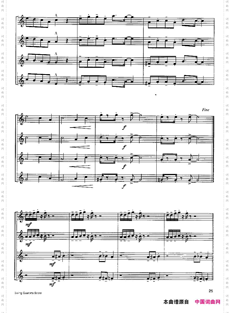 FunkFour中音萨克斯四重奏_Funk Four中音萨克斯四重奏