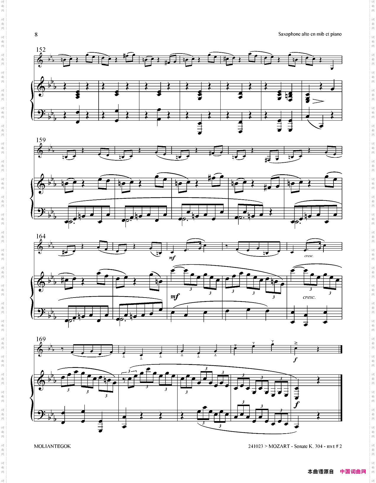 b小调圆舞曲Op·69No·2_四重奏总谱