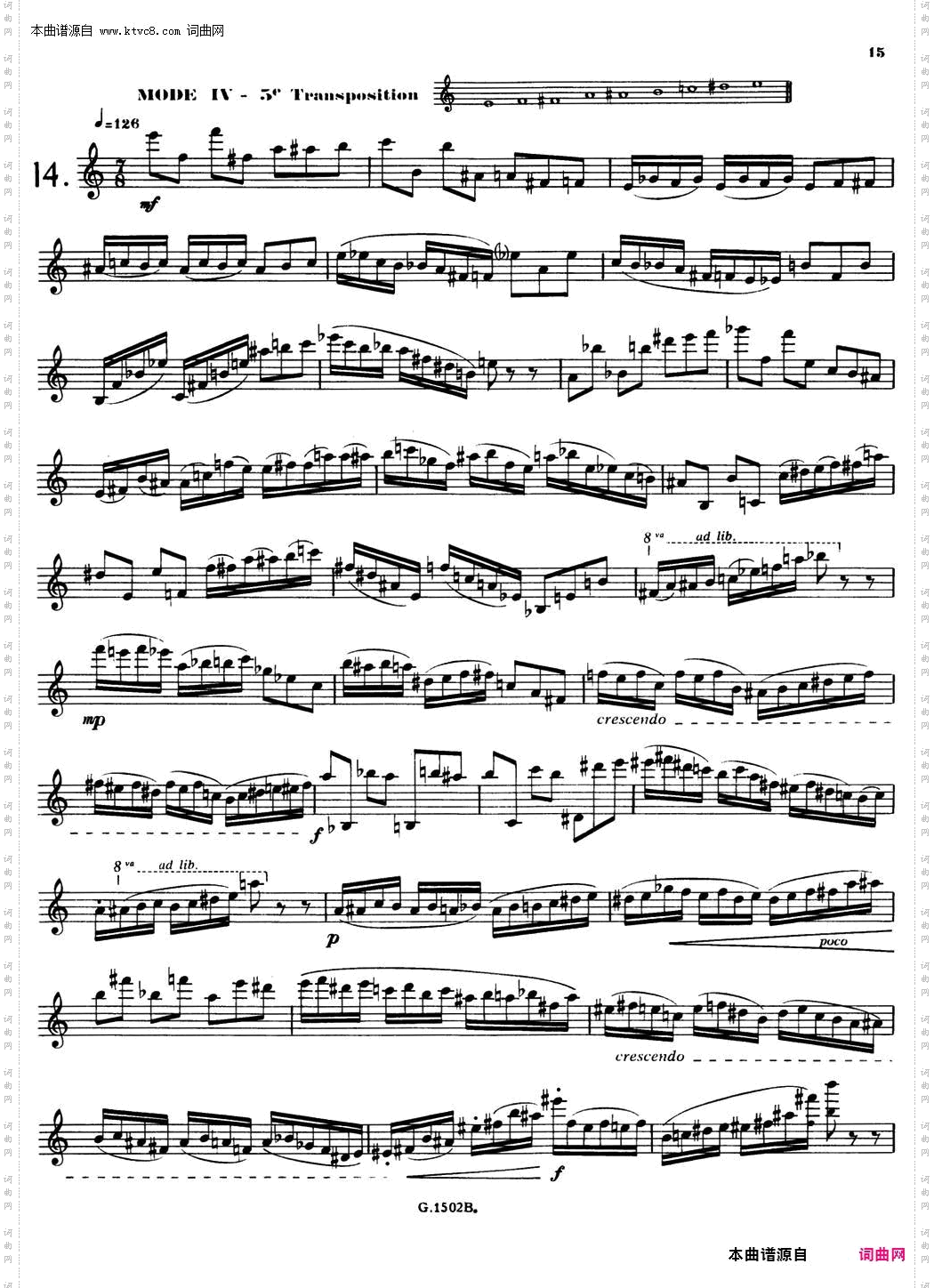 拉库尔萨克斯管练习曲28首