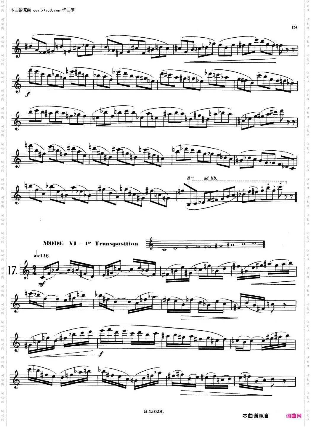 拉库尔萨克斯管练习曲28首