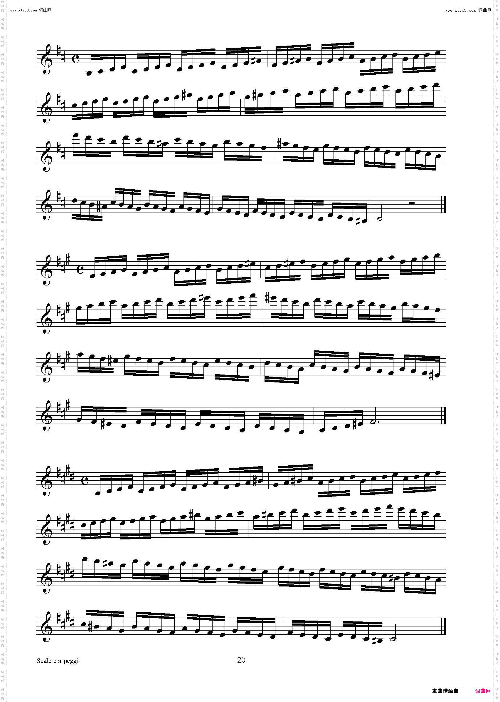 实用的萨克斯音阶练习曲集_P16——30