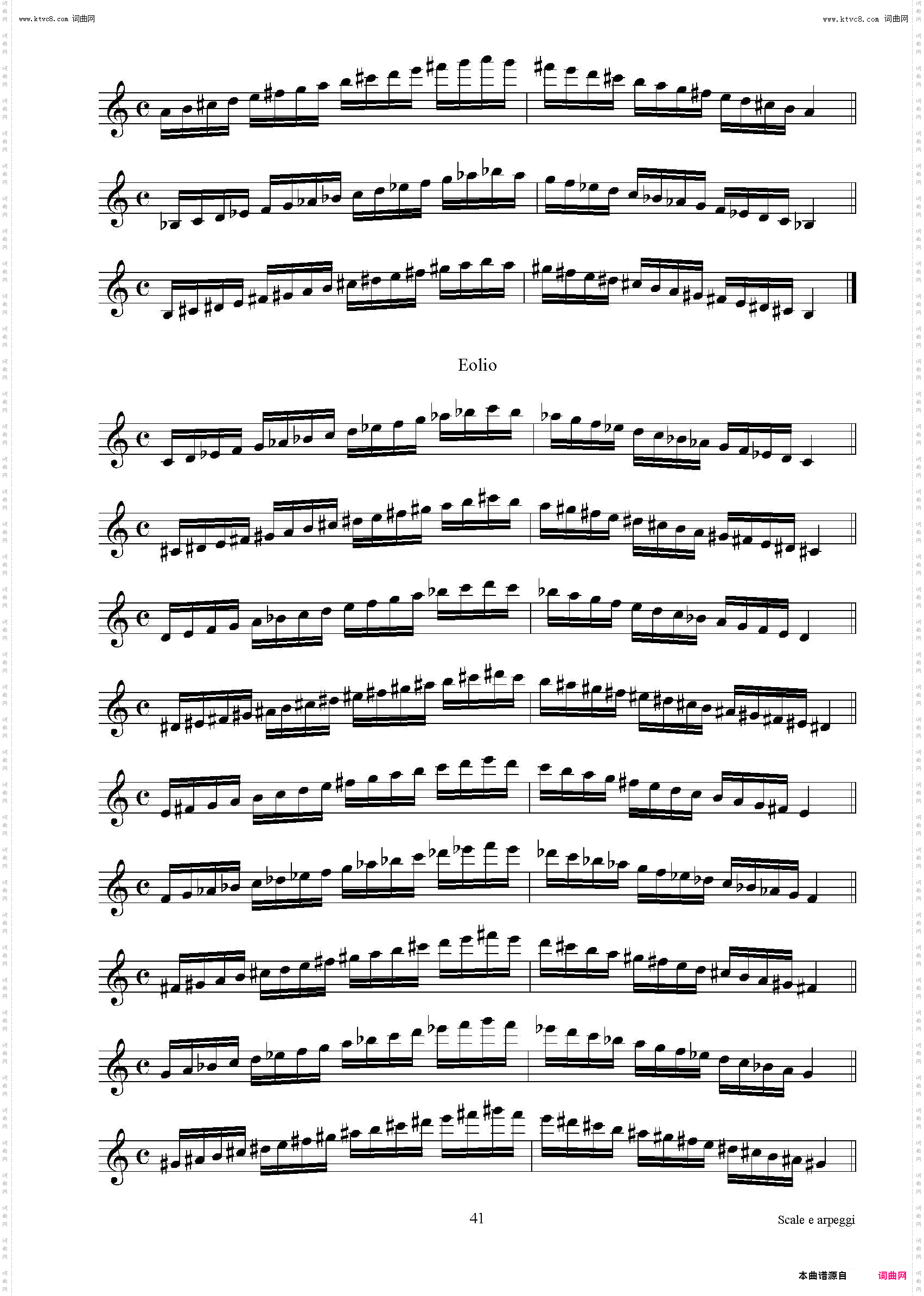 实用的萨克斯音阶练习曲集_P31——46