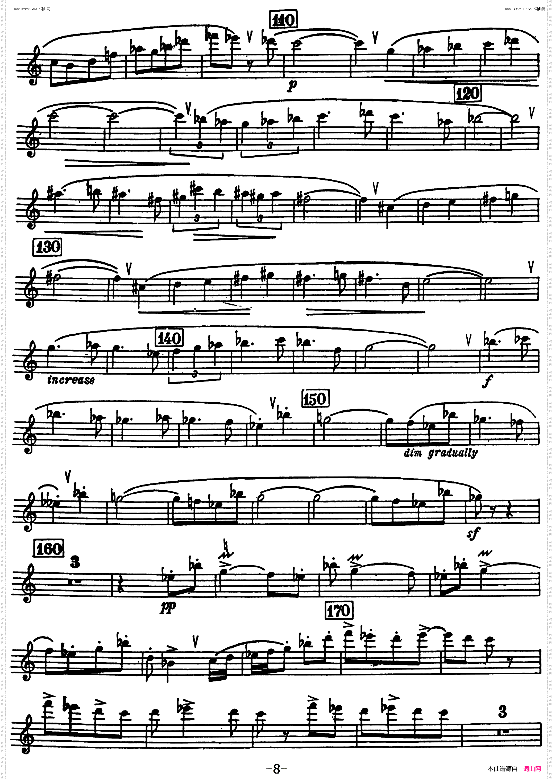 克莱斯顿 中音萨克斯管奏鸣曲 第一乐章