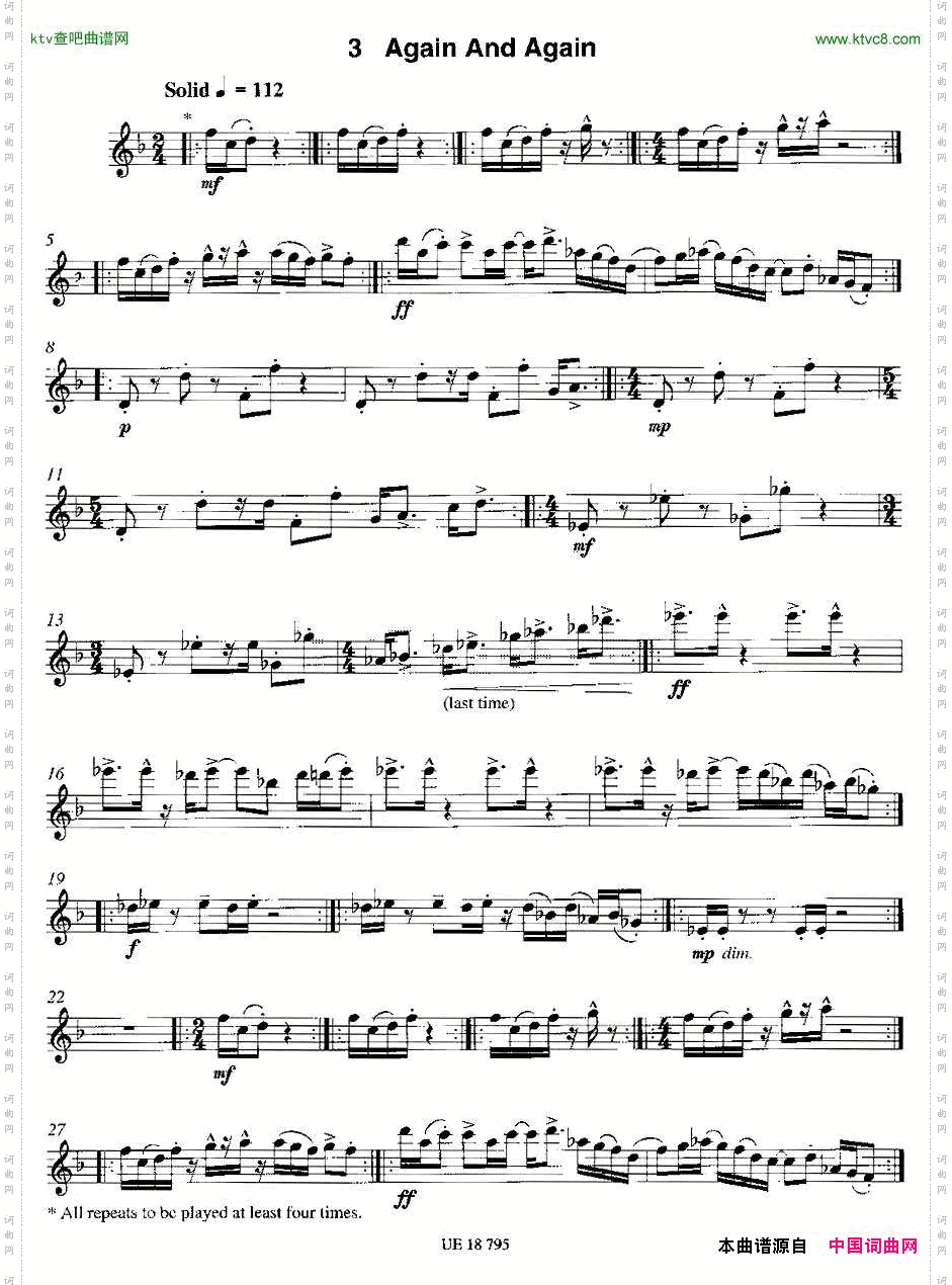 AgainAndAgain12首现代风格练习曲之3