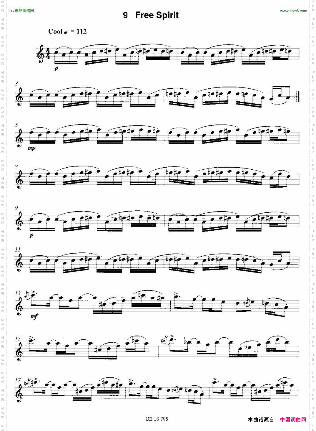 FreeSpirit12首现代风格练习曲之9