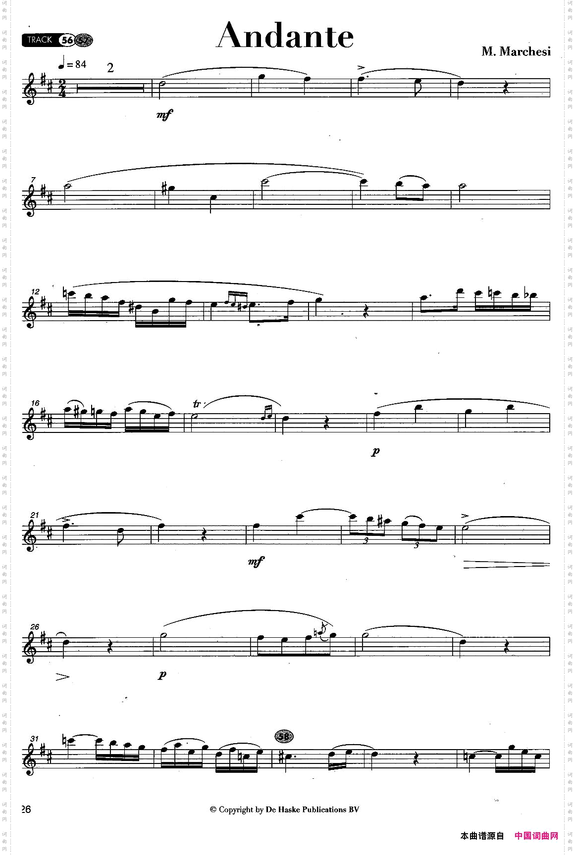 AndanteM·Marchesi作曲版