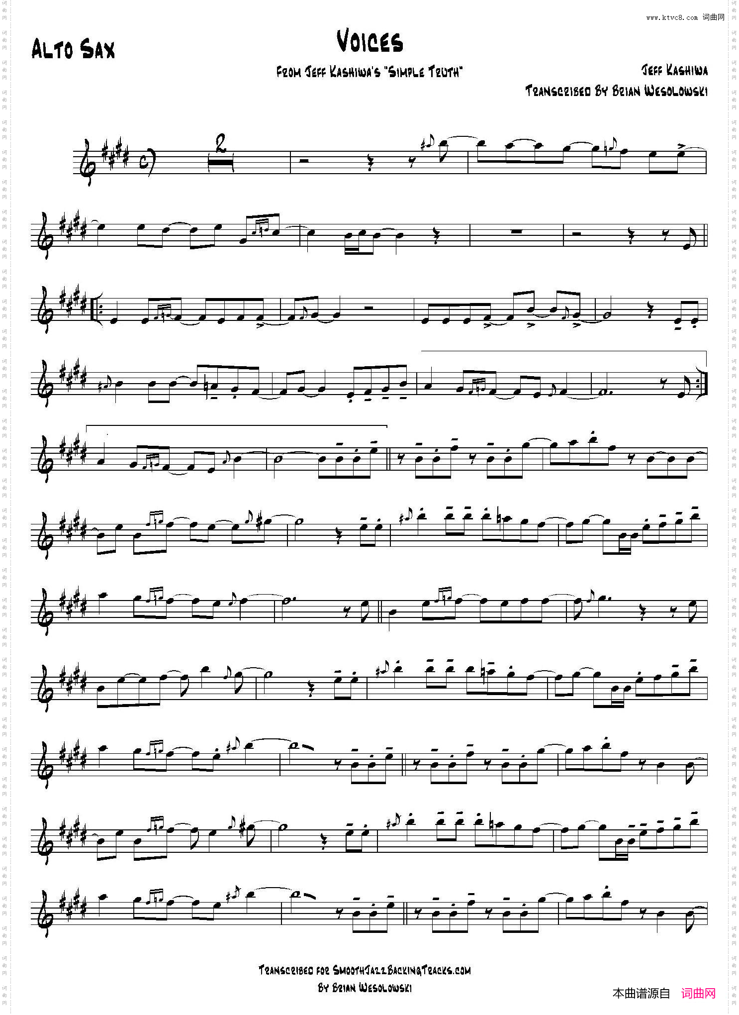 Voices中音萨克斯