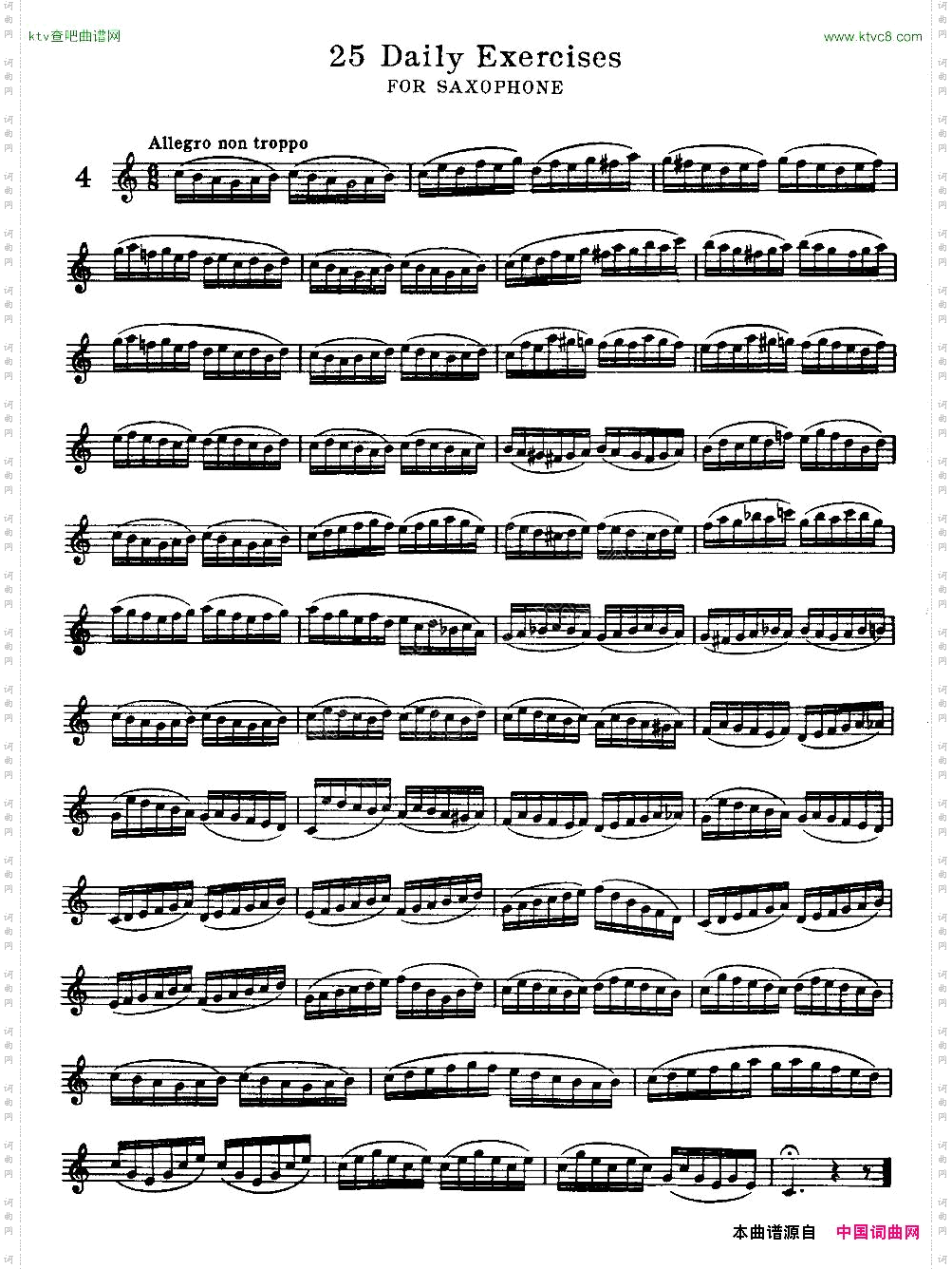 klose-25首萨克斯练习曲4