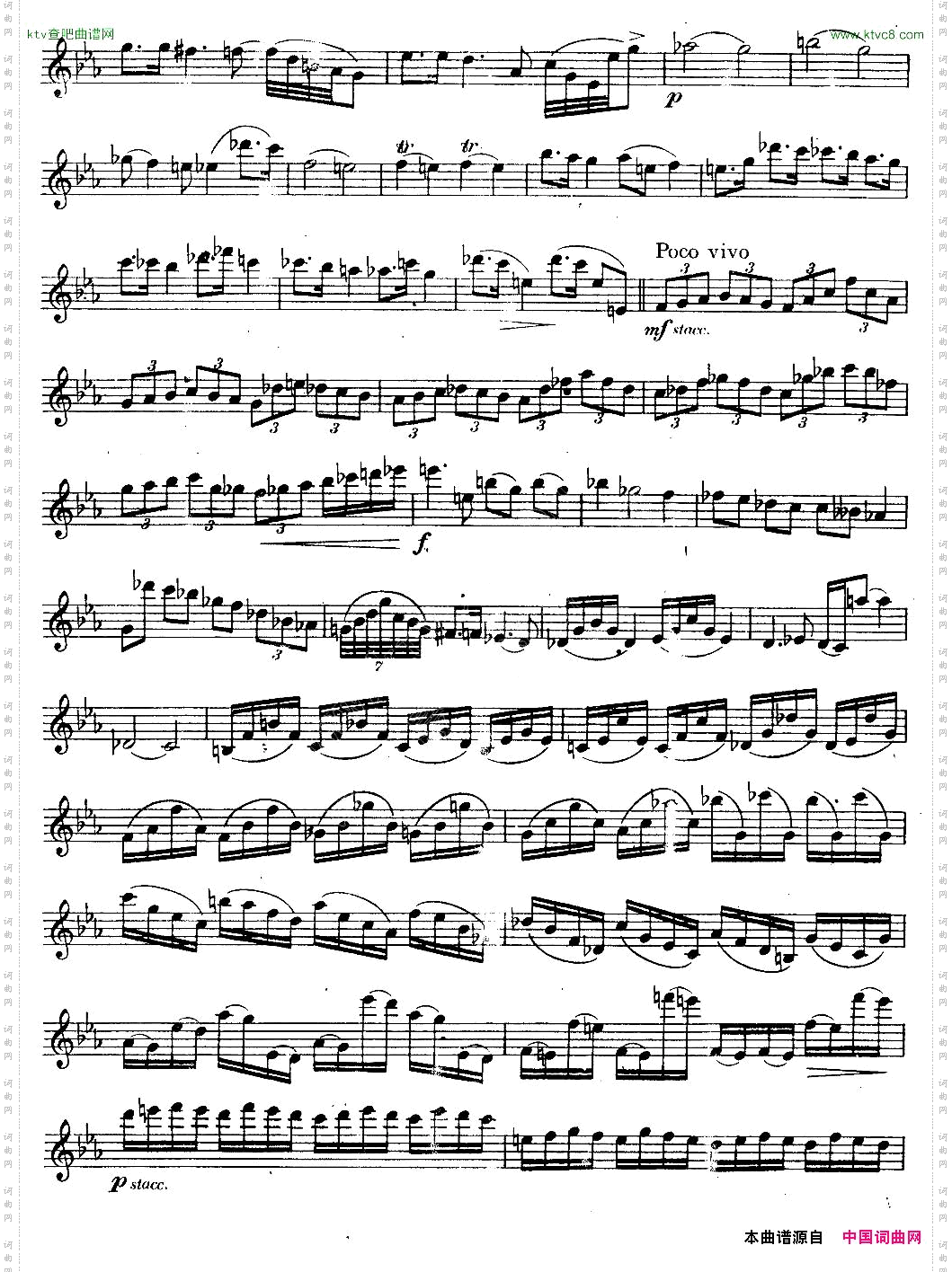 奇特克-萨克斯练习曲之16ETUDYPROSAXOPHON-FRZITRK.op.3