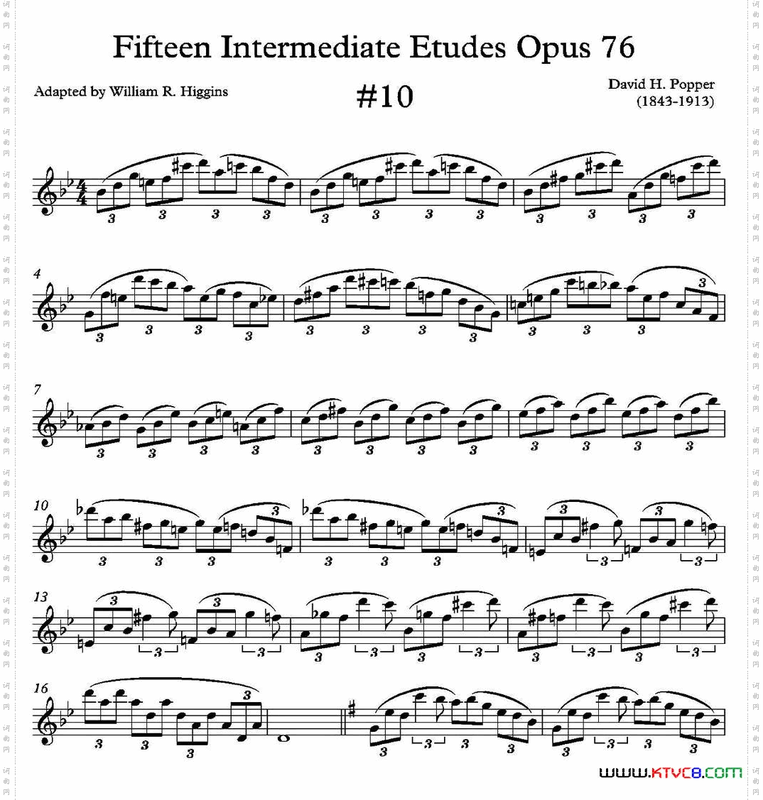 中级练习曲15首_ Op7610