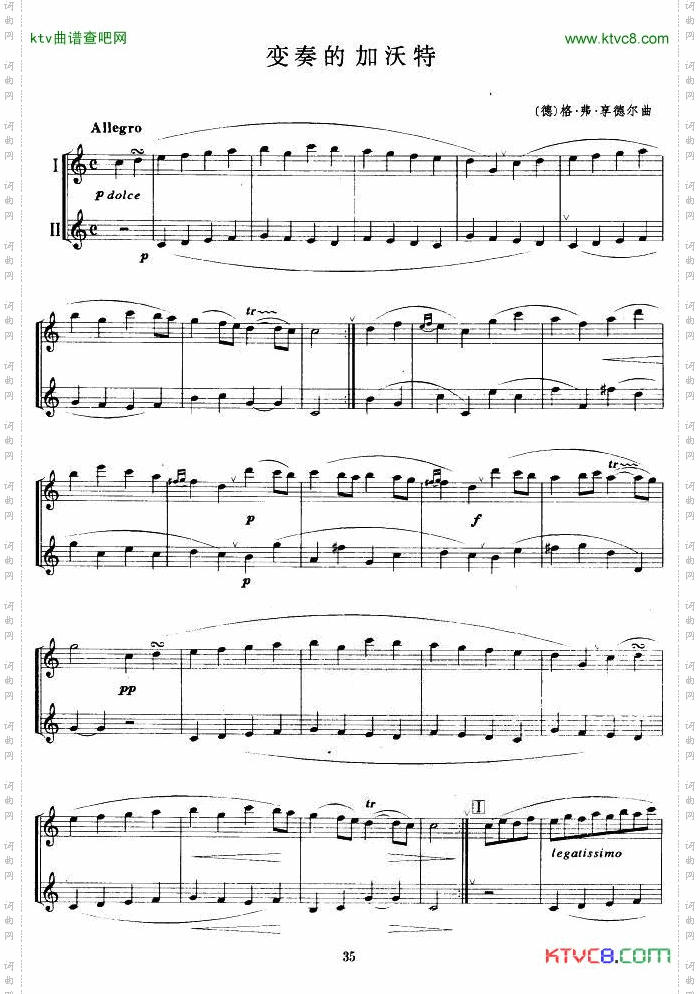 变奏的加沃特二重奏