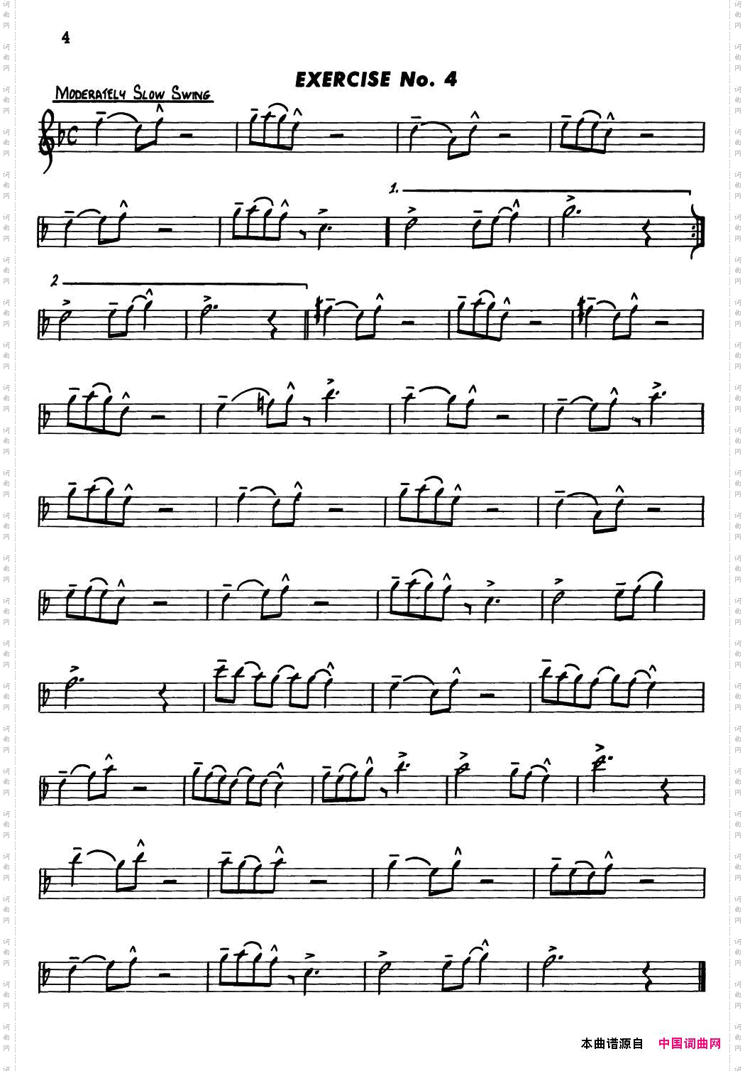 BasicJazzConceptionforsaxophoneEXERCISENo.4_Basic Jazz Conception for saxophoneEXERCISE No.4