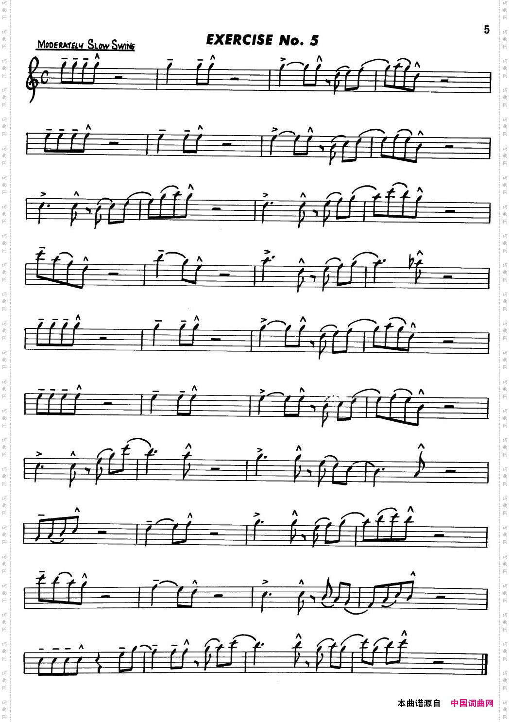 BasicJazzConceptionforsaxophoneEXERCISENo.5_Basic Jazz Conception for saxophoneEXERCISE No.5