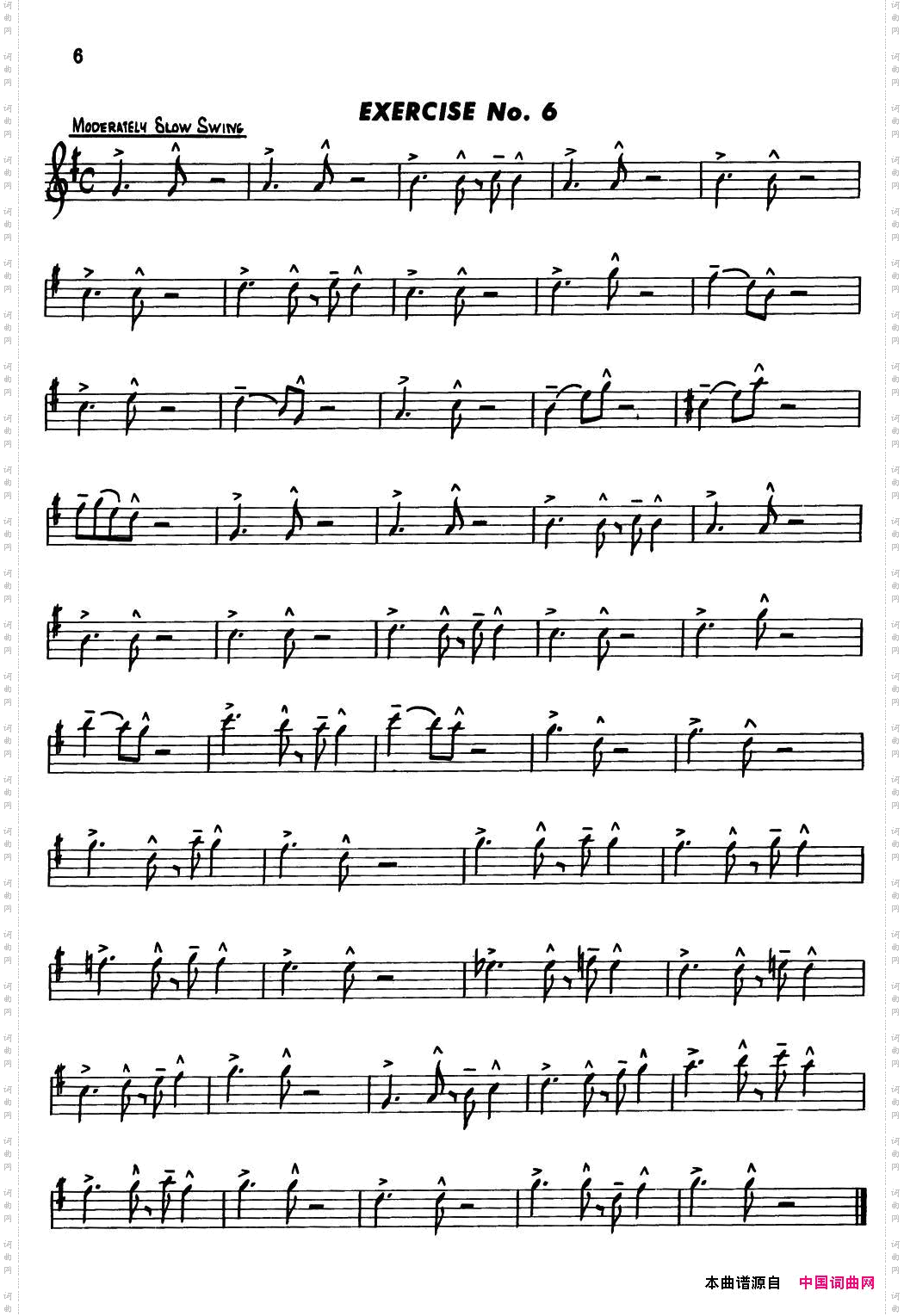 BasicJazzConceptionforsaxophoneEXERCISENo.6_Basic Jazz Conception for saxophoneEXERCISE No.6