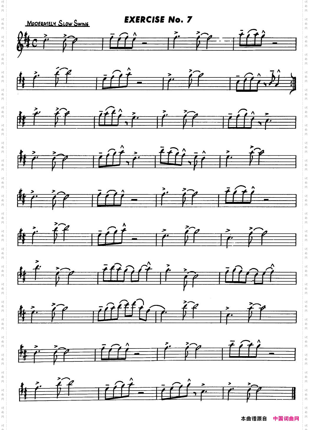 BasicJazzConceptionforsaxophoneEXERCISENo.7_Basic Jazz Conception for saxophoneEXERCISE No.7